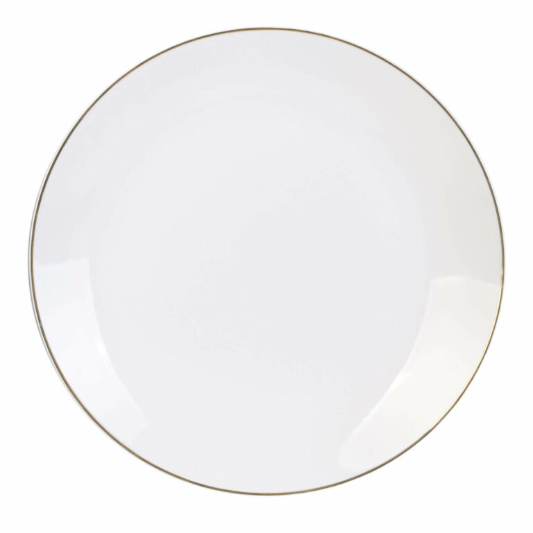 Assiette liseré doré 26cm