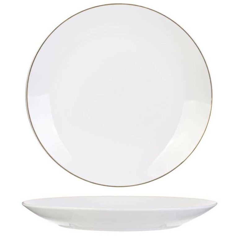 Assiette liseré doré 26cm