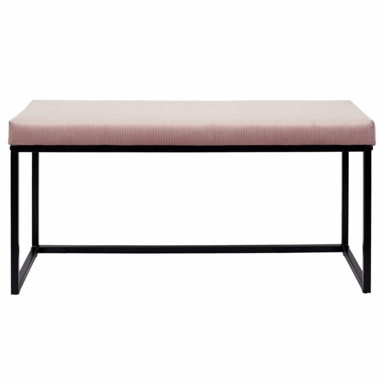 Banc velours rose