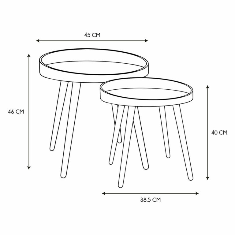 Tables gigogne noires